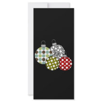 Retro Christmas Balls T-shirts and Gifts rack cards by christmasshop Retro Christmas Balls T-shirts and Gifts rack cards