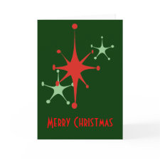Retro Christmas Card card