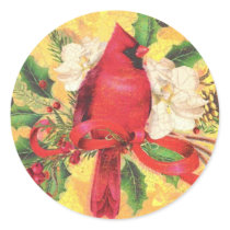 Retro Christmas Cardinal sticker by golden_oldies Retro Christmas Cardinal sticker