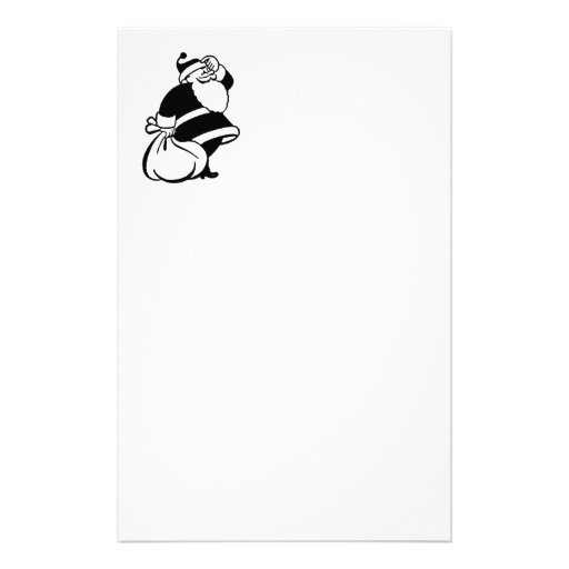 Retro Christmas Funny Santa Stationery | Zazzle