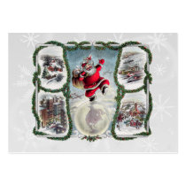 Retro Christmas Gift Tag Business Card