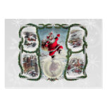 Retro Christmas Gift Tag Business Card
