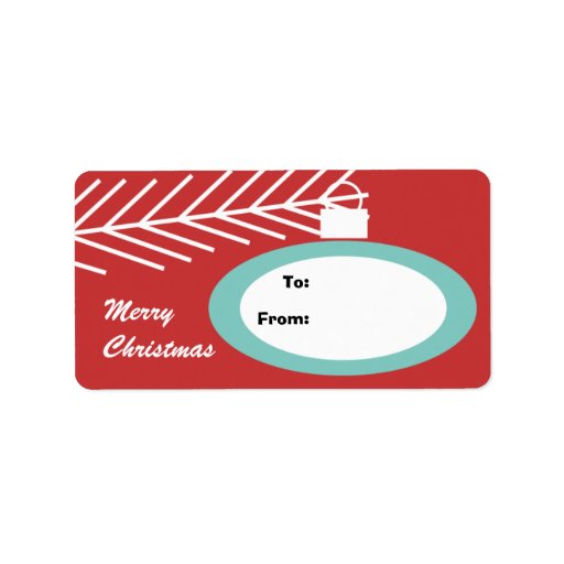retro christmas gift tag ornament label zazzle retro christmas gift tag ornament label zazzle