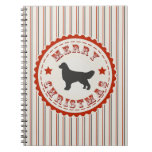 Retro Christmas Golden Retriever Journal