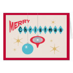 Retro Christmas greeting card