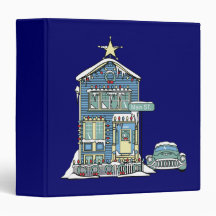 Retro Christmas on Main Street Binder