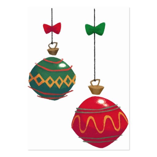 retro christmas ornaments business cards zazzle retro christmas ornaments business cards zazzle