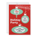 Retro Christmas Party Invitation by mazarakes Retro Christmas Party Invitation