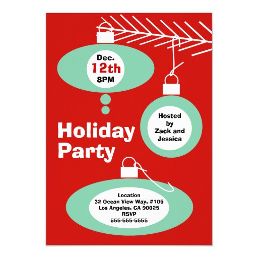 retro christmas party invitation zazzle retro christmas party invitation zazzle