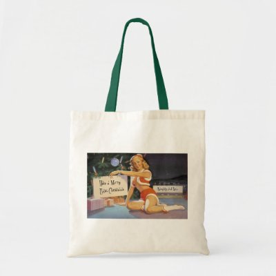 Retro Christmas Pin Up bags