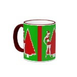 Retro Christmas Pin Up Girl Coffee Mug