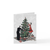 Retro Christmas Tree Card