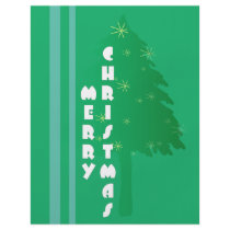 Retro Christmas Tree Design flyers
