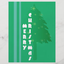Retro Christmas Tree Design Flyer