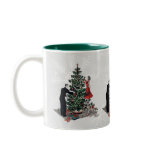 Retro Christmas Tree Mugs