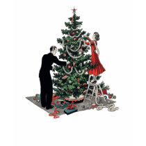 Retro Christmas Tree t-shirts