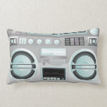 retro chrome boom box ghetto master pillow