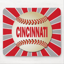 RETRO CINCINNATI BASEBALL MOUSEPAD