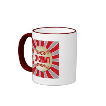 RETRO CINCINNATI BASEBALL MUGS