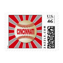 RETRO CINCINNATI BASEBALL POSTAGE STAMPS