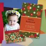 Retro Circle Custom Photo Mom Calling Profile Card Business Cards