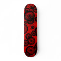 Retro Circle Scribbled Skate Board skateboard