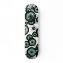 Retro Circle Scribbled Skate Board skateboard