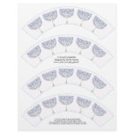 Retro Circle Tree Cupcake Wrappers Printable Customized Letterhead