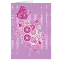retro circles and butterfly design cards by doonidesigns retro circles and butterfly design cards