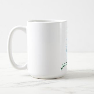 Retro Circles and Loops Coffee Beverage Mug mug