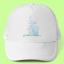 Retro Circles and Loops Goddess Power Hat by Itayasdesigns Retro Circles and Loops Goddess Power Hat