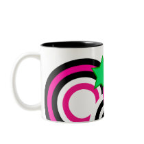Retro Circles and Stars Mug
