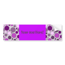 retro circles bumper stickers