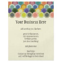 Retro Circles Flyer by Pen_And_Ink Retro Circles Flyer