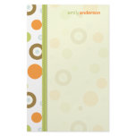 Retro Circles Fun Personalized stationery