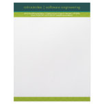 Retro Circles Green &amp; Teal Business Letterhead