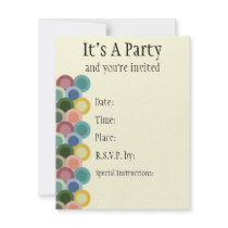 Retro Circles Invitation