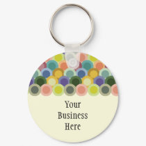 Retro Circles Keychain