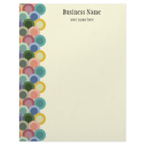 Retro Circles Letterhead
