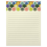 Retro Circles Lined Letterhead