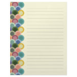 Retro Circles Lined Letterhead