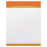 Retro Circles Orange &amp; Tan Business Letterhead