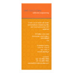 Retro Circles Orange & Tan Business Rack Card rack cards