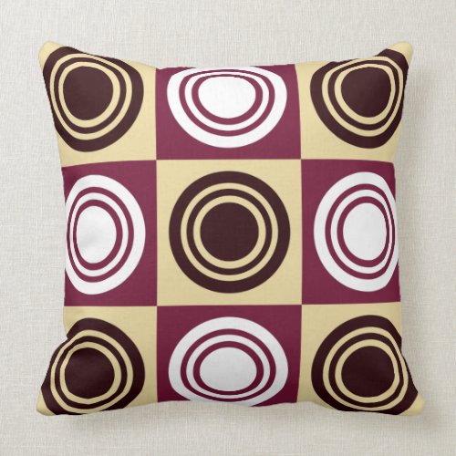 Retro Circles Pillow mojo_throwpillow