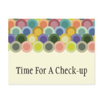 Retro Circles Postcard
