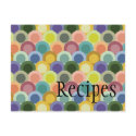 Retro Circles Recipe Card by Pen_And_Ink