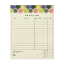 Retro Circles Small Order Form Flyers