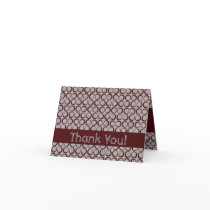 Retro Circles: Thank You Card cards