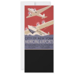 Retro City of New York Airports WPA Poster Personalized Announcement
