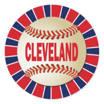RETRO CLEVELAND BASEBALL STICKERS